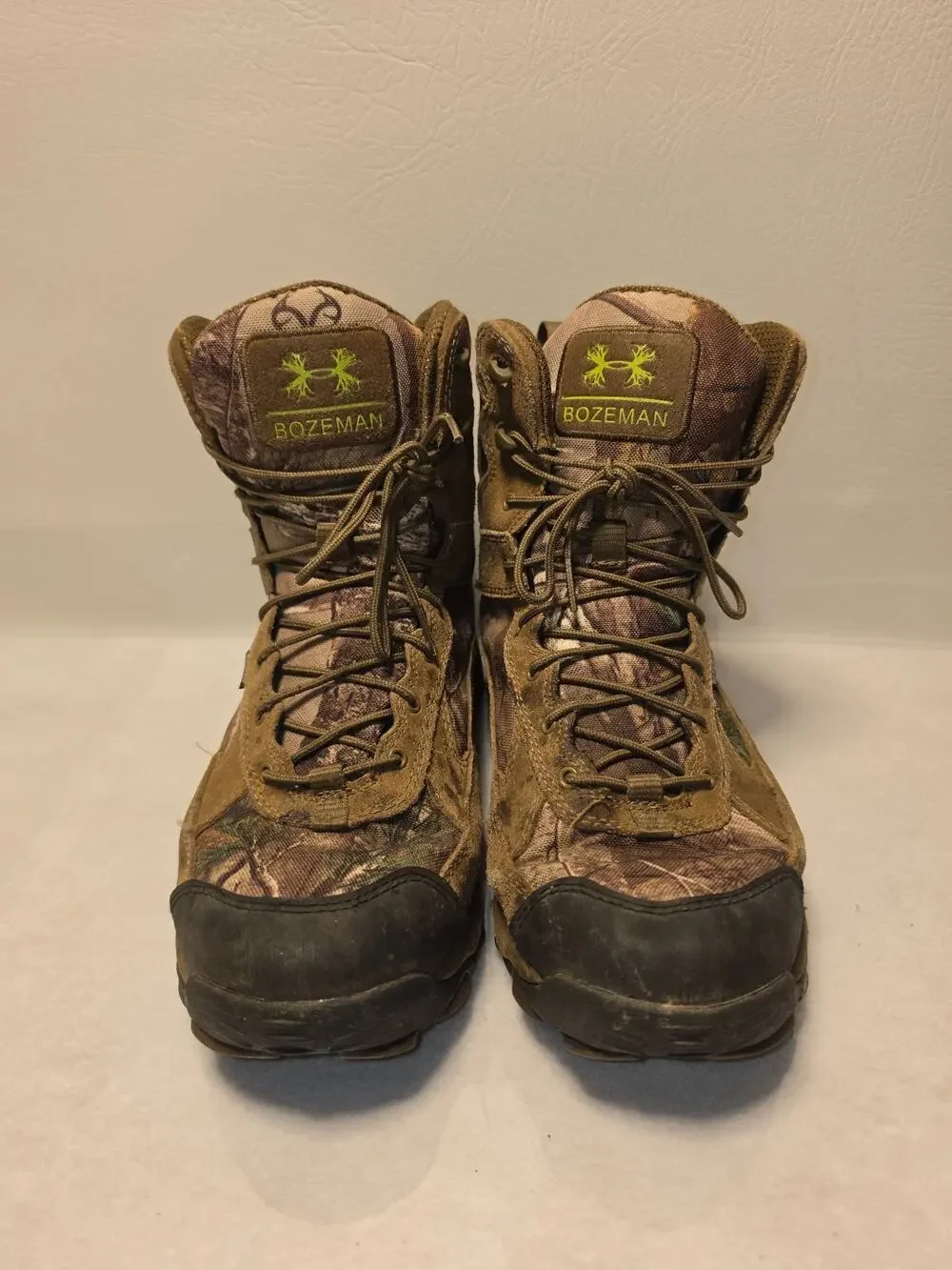 Clean Under Armour Bozeman Waterproof Hunting Boots Men's 10.5 Realtree Camo
